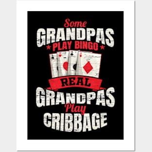 Cribbage Grandpa Cribbage Grandfather Posters and Art